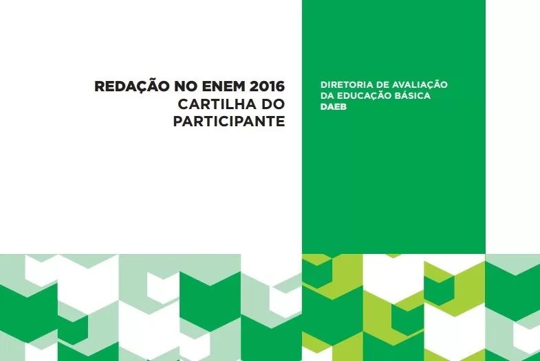 Cartilha de Redação do Enem 2016 divulgada pelo Inep