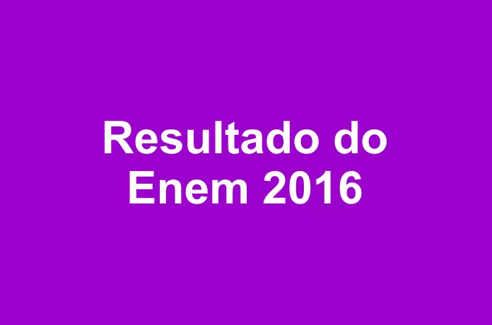 Nota individual do Enem 2016