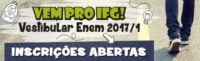 IFG 2017 lança seleção pelas notas do Enem