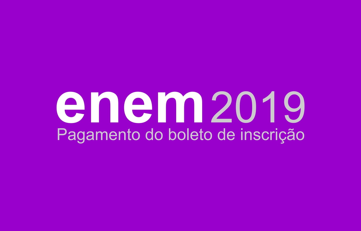Enem 2019: candidatos têm até quinta-feira para pagar inscrição
