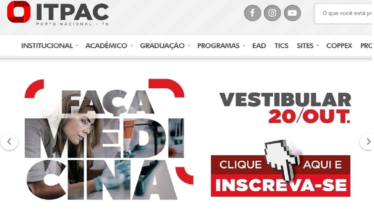 ITPAC 2020: Inscrição para o Vestibular de Medicina