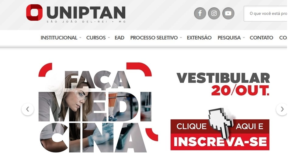 UNIPTAN abre inscrição para o Vestibular de Medicina 2020