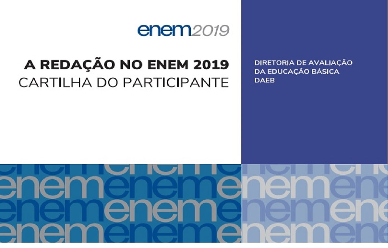 Cartilha da Redação do Enem 2019 está disponível
