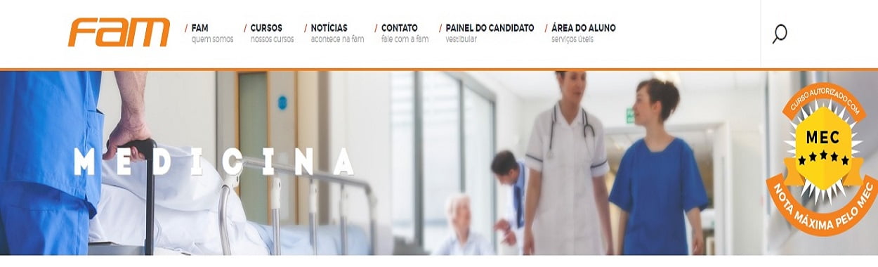 FAM abre inscrição para o Processo Seletivo de Medicina 2020