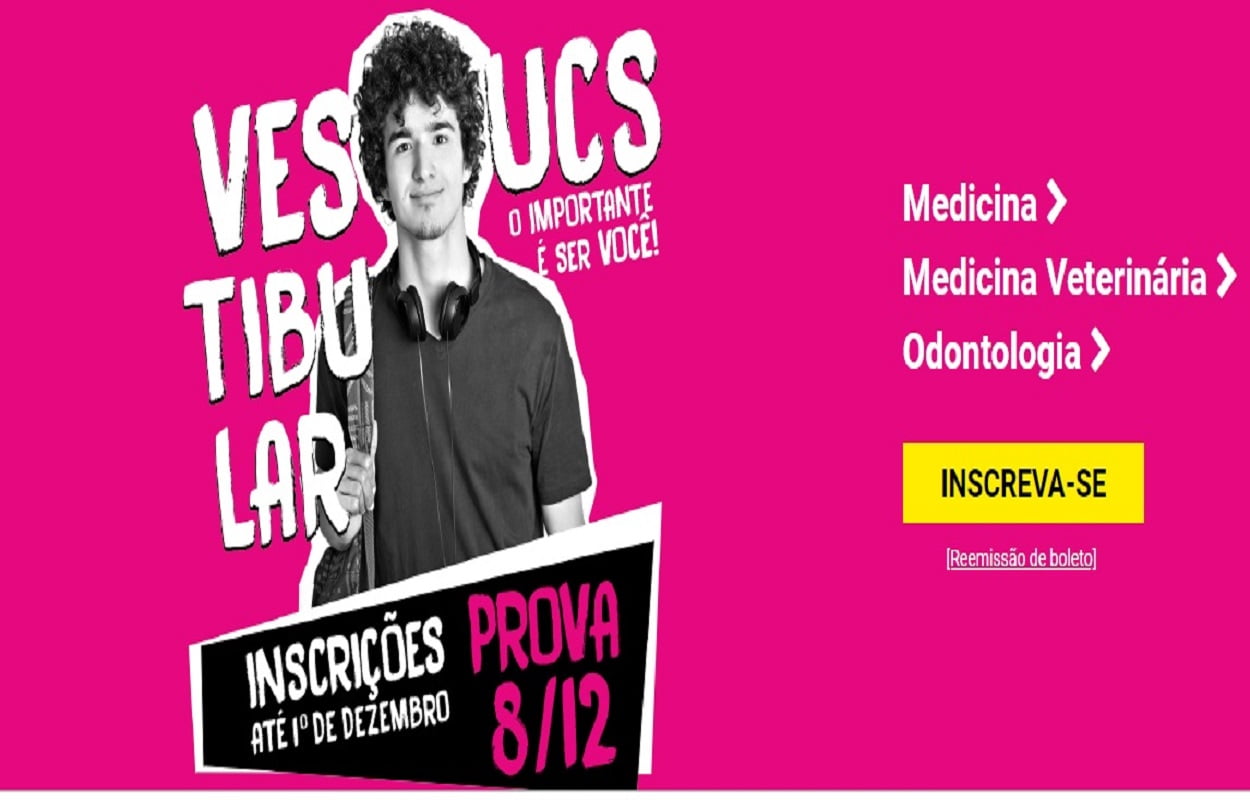 UCS abre inscrição para o Vestibular de Medicina 2020