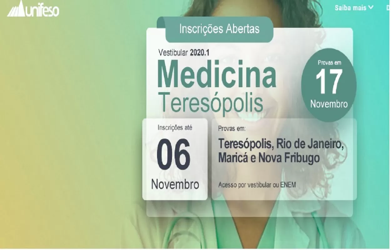 Unifeso 2020: Inscrição aberta para o curso de Medicina