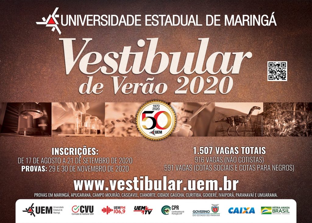 UEM Vestibular de Verão 2020-2021