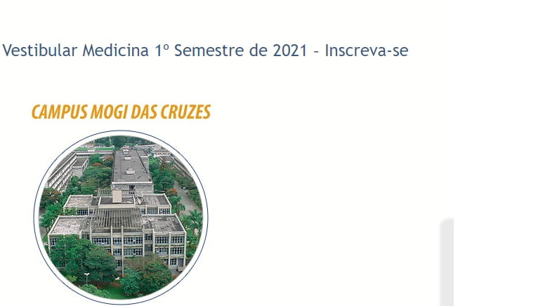 UMC abre inscrição para o Vestibular de Medicina 2021