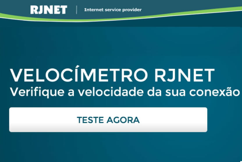 RJnet – Teste de velocidade de internet