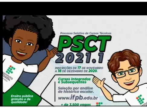 IFPB abre inscrição para o Processo Seletivo 2021