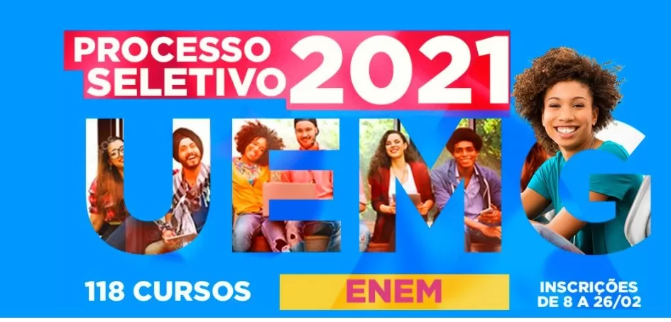 UEMG divulga inscrição do Processo Seletivo 2021 com mais de 4.000 vagas