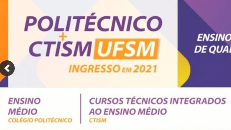 UFSM abre inscrição para Processo Seletivo CTISM 2021