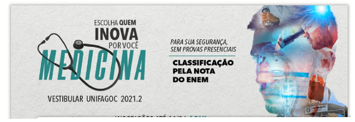 UNIFAGOC abre inscrição para o Vestibular de Medicina 2021.2