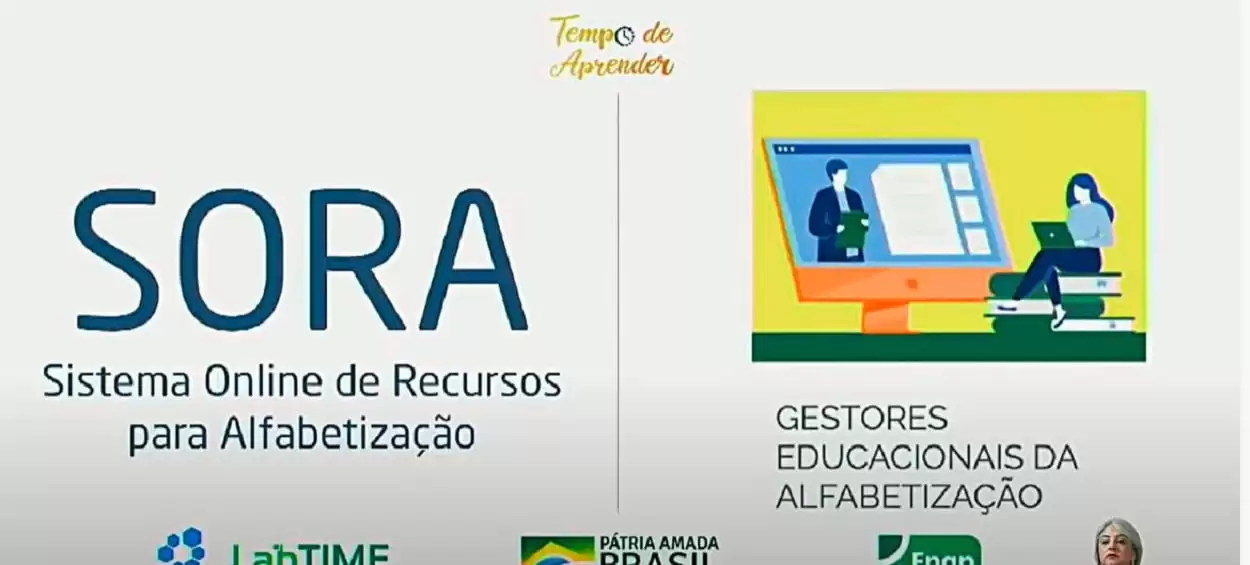 MEC lançou o sistema on line para alfabetização apelidado de Sora