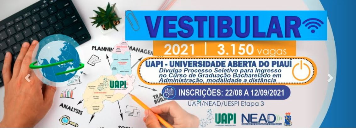 UAPI abriu inscrição para Vestibular 2021.2 de Administração EAD