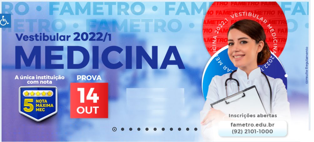 Fametro abriu inscrição para o Vestibular 2022 de Medicina