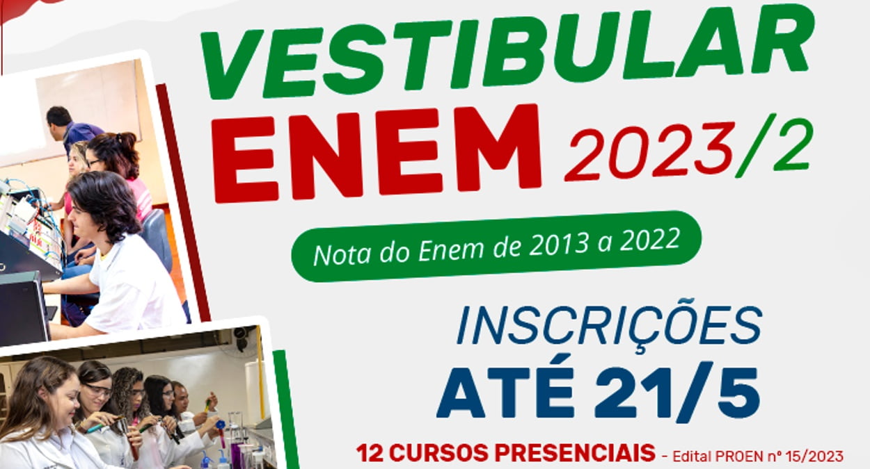 IFG abre inscrição do Vestibular Enem 2023.2