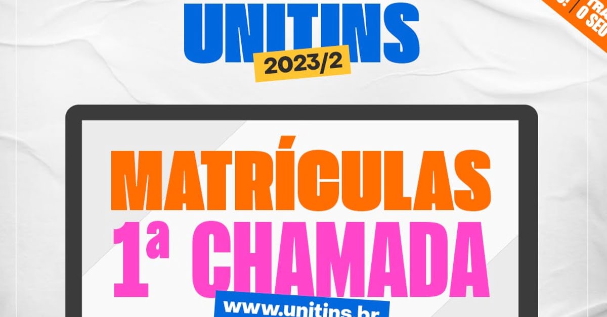 Unitins convoca os aprovados na 1ª chamada do Vestibular 2023/2