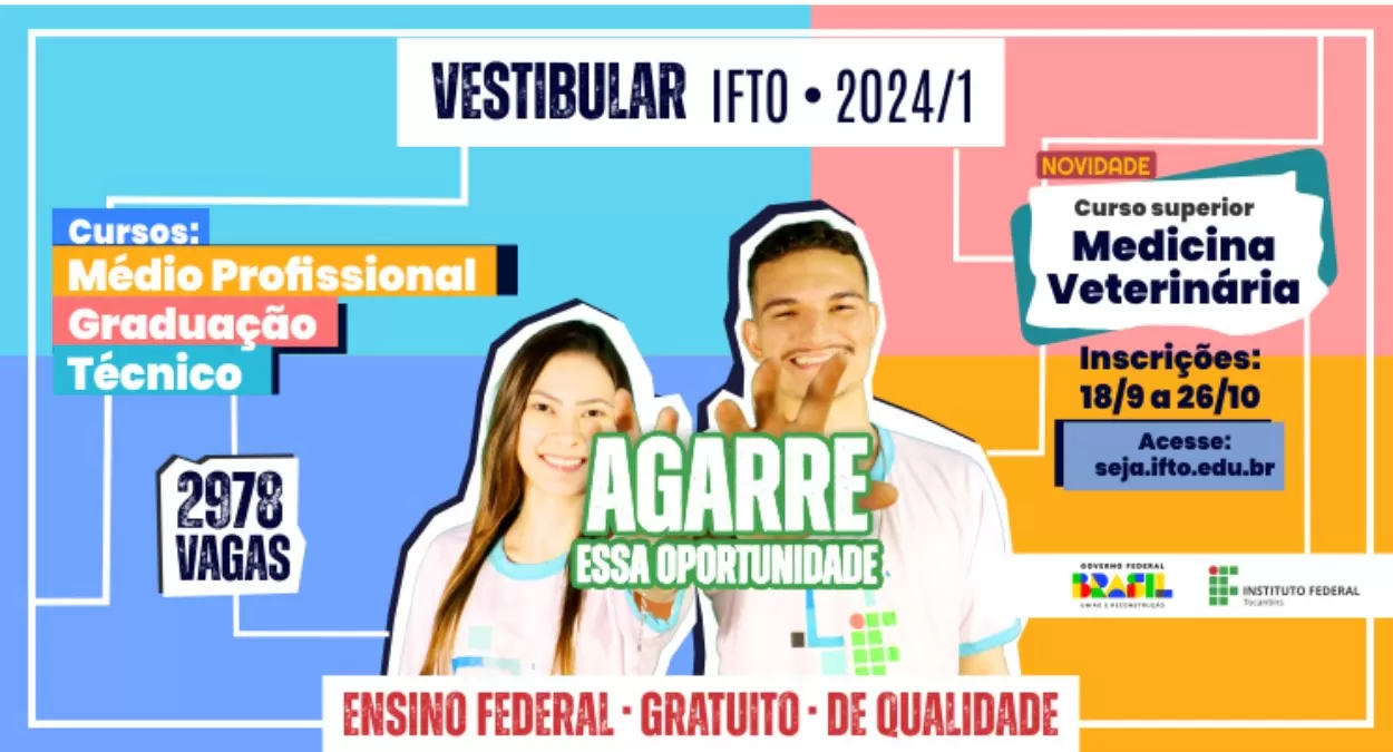 IFTO Vestibular 2024: Veja como fazer sua inscrição para quase 3.000 vagas