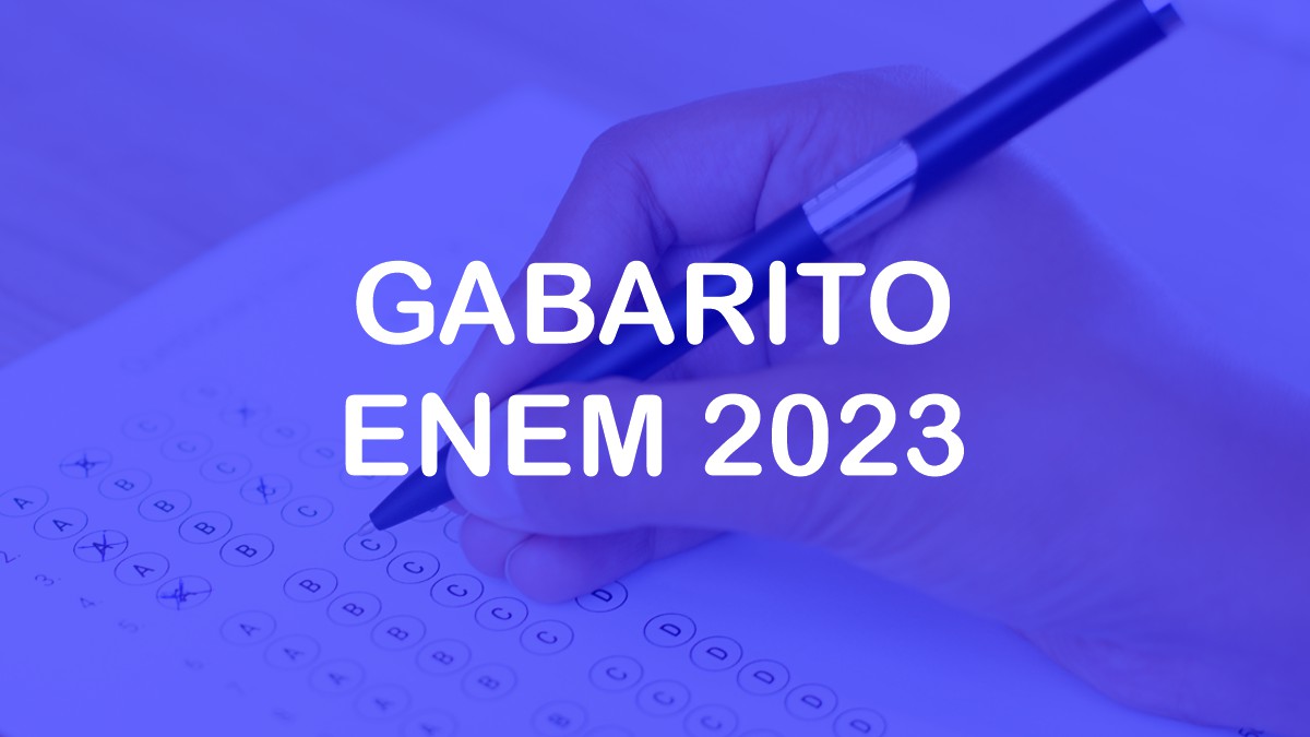 Gabarito do caderno Azul do Enem 2023 (Imagem: Blogdovestibular)