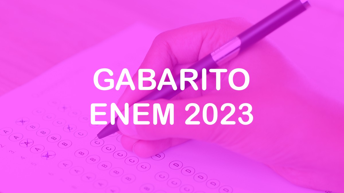 Gabarito do caderno Rosa do Enem 2023 (Imagem: Blogdovestibular)
