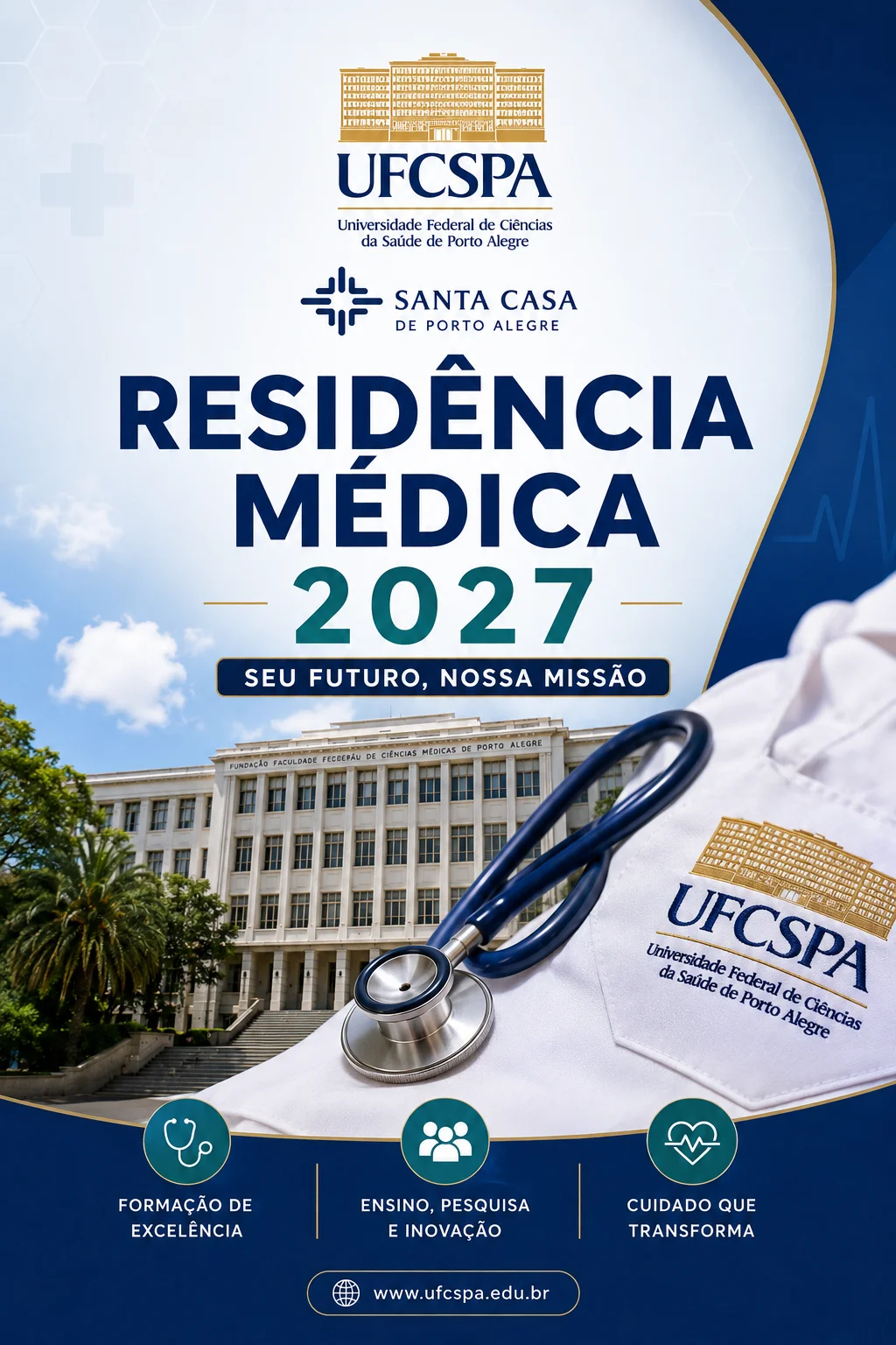 Residência Médica UFCSPA 2027 (Imagem: IA)