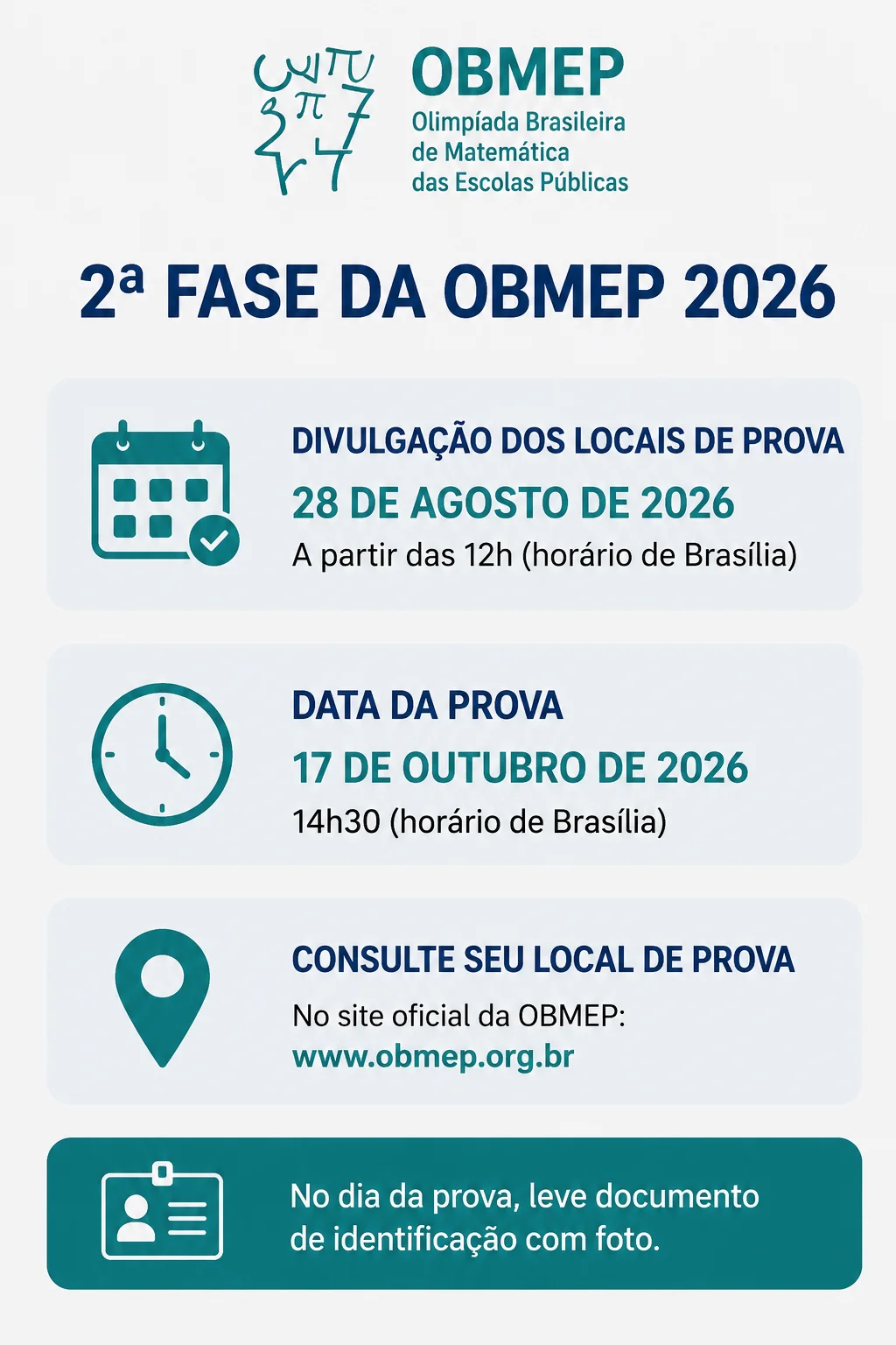 segunda fase obmep 2026