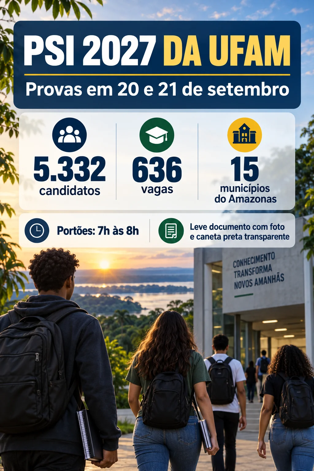 Informações PSI UFAM 2027 (Imagem IA)