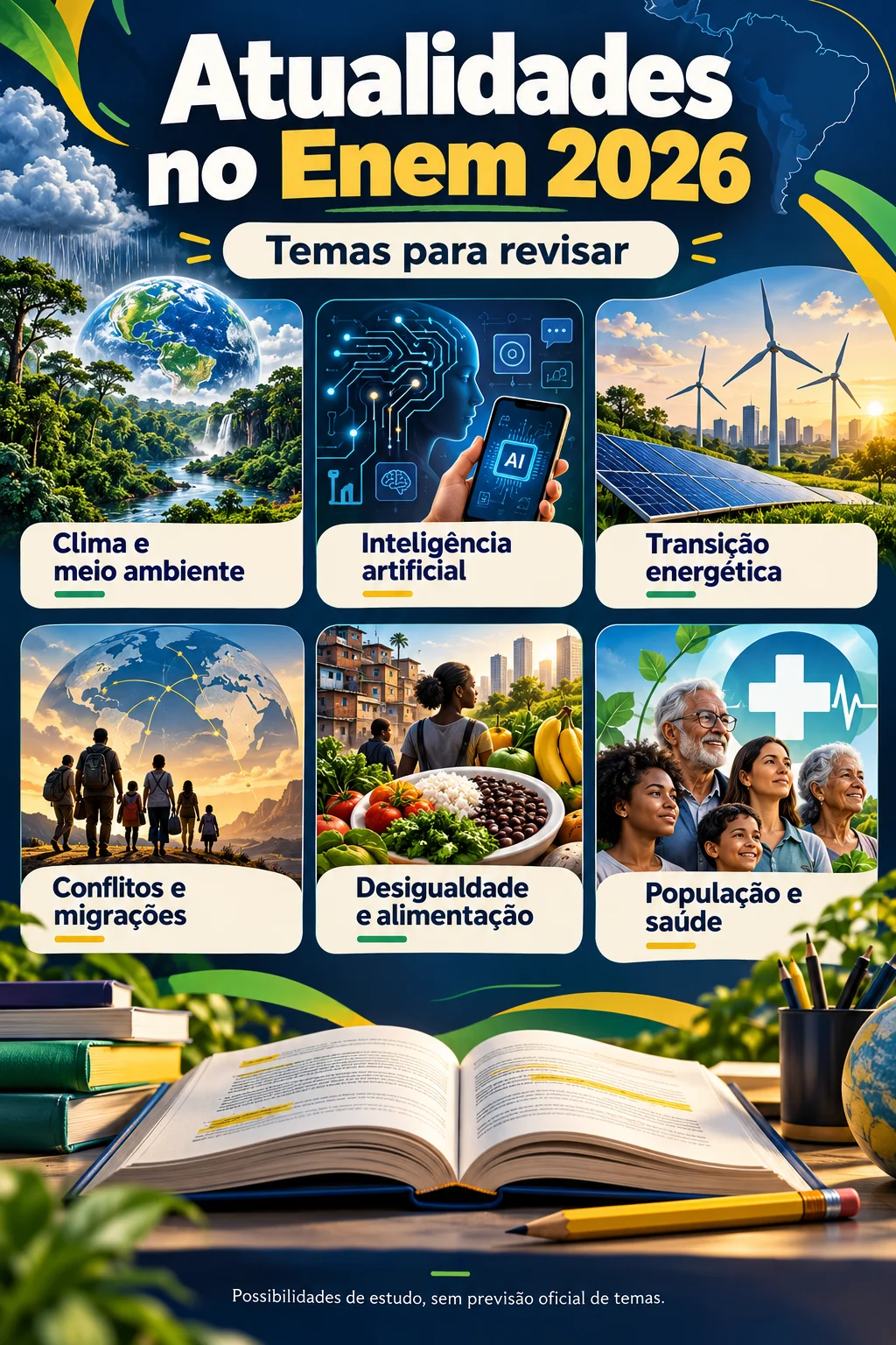 Atualidades no Enem (Imagem IA)