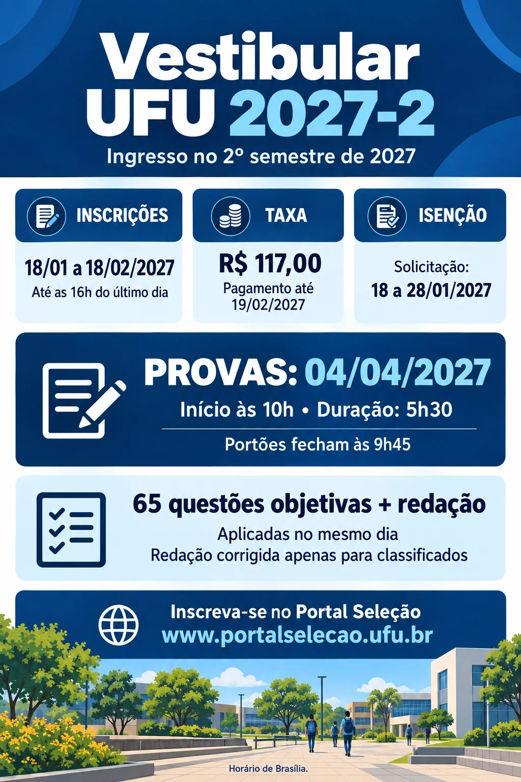 inscrição vestibular ufu 2027-2