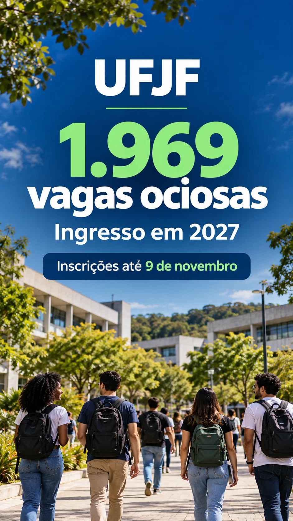 UFJF Vagas Ociosas 2027 (Imagem IA)